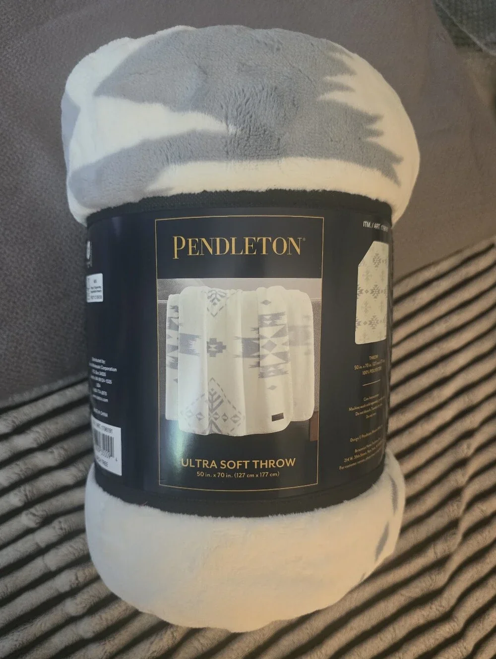 BNWT Pendelton Ultra Soft Throw Blanket 'Birch Tree' Pattern Cream (50